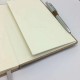 Hardcover hardcover grooved mounted notebook with eco-friendly cloth binding, gold-stamped logo on the cover, and white double-adhesive eye protection paper