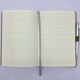Hardcover hardcover grooved mounted notebook with eco-friendly cloth binding, gold-stamped logo on the cover, and white double-adhesive eye protection paper