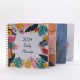 Factory-produced, mass-produced A5 hardcover, grooved, and mounted notebooks, cloth-bound, and veneered, with gold-stamped logos.