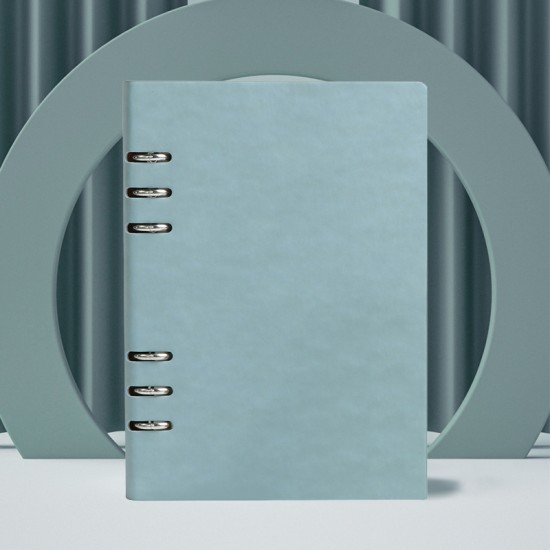 Manufacturer's hollowed-out loose-leaf notebooks, wholesale, creative, 6-hole notebooks with metal clips, business notebooks, and office supplies.