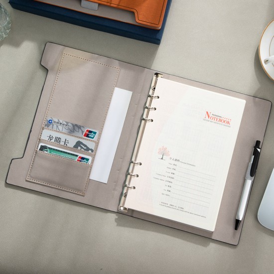 Business notebook, detachable loose-leaf notepad, portable office meeting notepad, gift