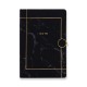 Marble-printed notebook with round gold magnetic clasp, factory-customized logo embossing Marble-printed notebook with round gold magnetic clasp, factory-customized logo embossing