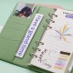 7-inch crocodile-print loose-leaf notebook in macaron color, custom factory logo.