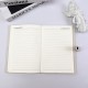 Gold double-ringed hardcover color-printed ringbound notebook with gold-cornered index pages and offset inner pages, gift set.